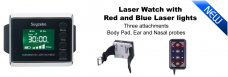 Laser Watch with Red and Blue laser light